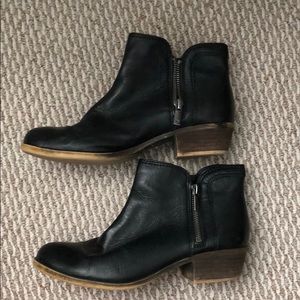Lucky brand leather booties